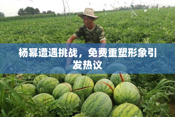 杨幂遭遇挑战，免费重塑形象引发热议