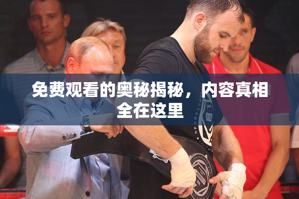 免费观看的奥秘揭秘，内容真相全在这里