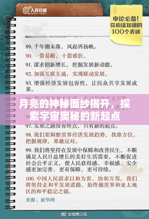 月亮的神秘面纱揭开，探索宇宙奥秘的新起点