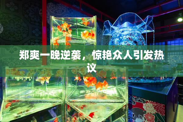 郑爽一晚逆袭，惊艳众人引发热议