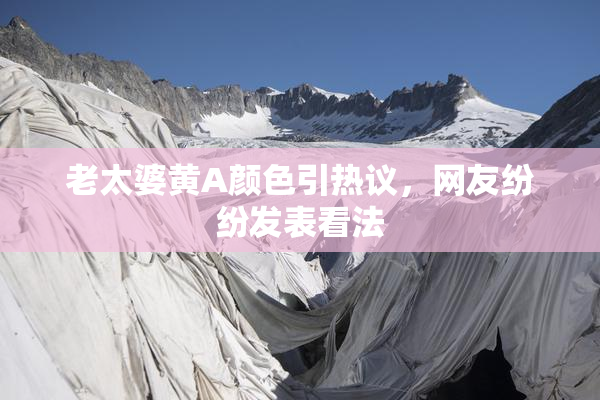 老太婆黄A颜色引热议，网友纷纷发表看法