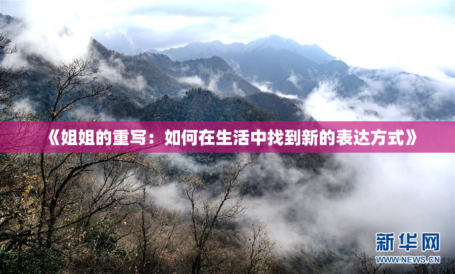 《姐姐的重写：如何在生活中找到新的表达方式》