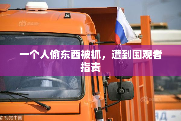 一个人偷东西被抓，遭到围观者指责