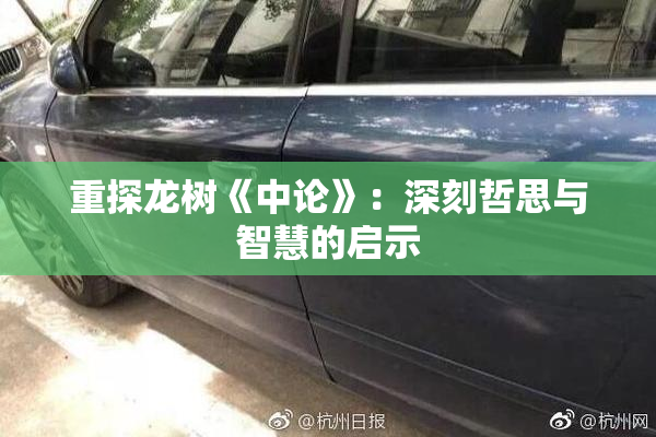 重探龙树《中论》：深刻哲思与智慧的启示