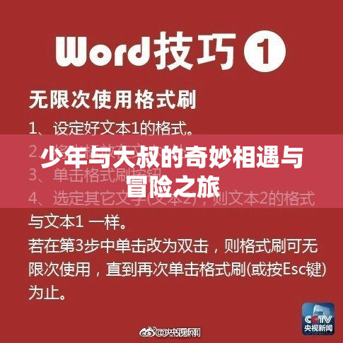 少年与大叔的奇妙相遇与冒险之旅