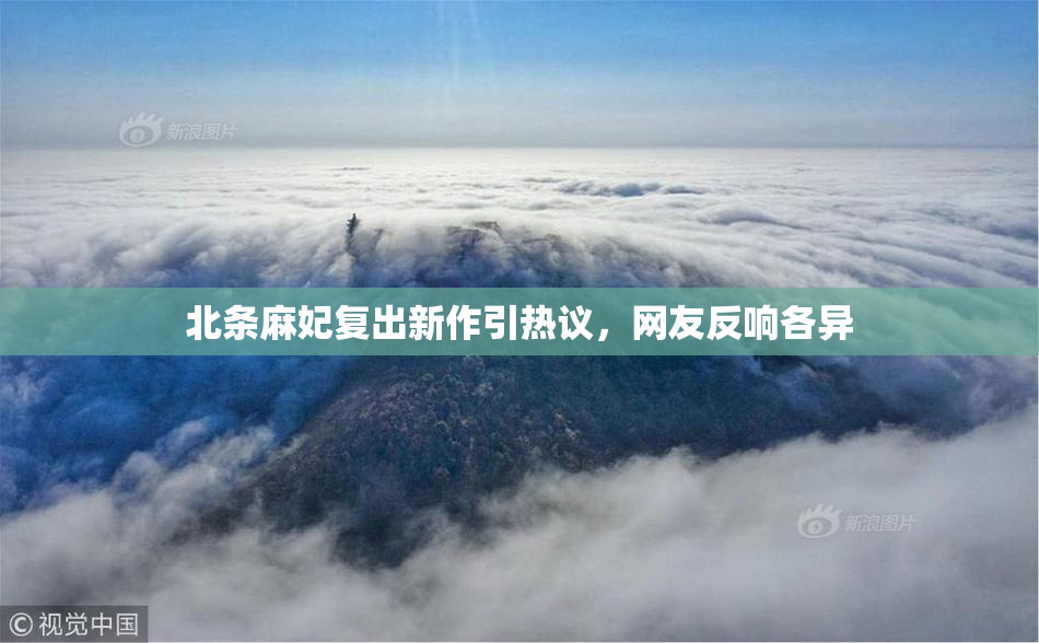 北条麻妃复出新作引热议，网友反响各异