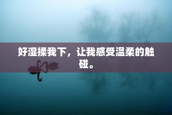 好湿揉我下，让我感受温柔的触碰。