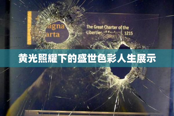 黄光照耀下的盛世色彩人生展示