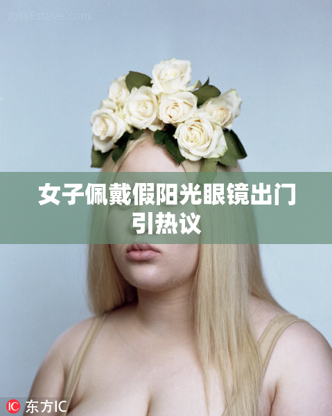 女子佩戴假阳光眼镜出门引热议