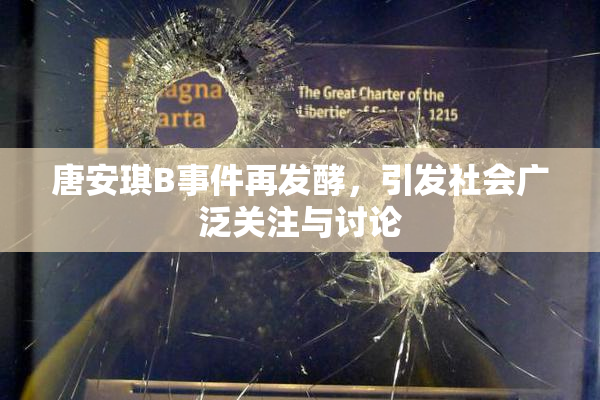 唐安琪B事件再发酵，引发社会广泛关注与讨论