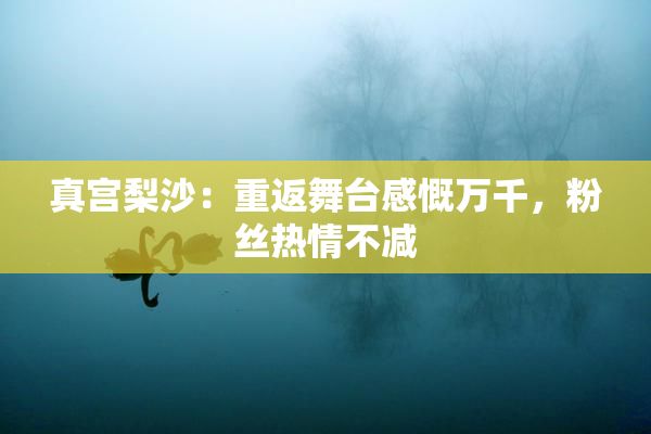真宫梨沙：重返舞台感慨万千，粉丝热情不减