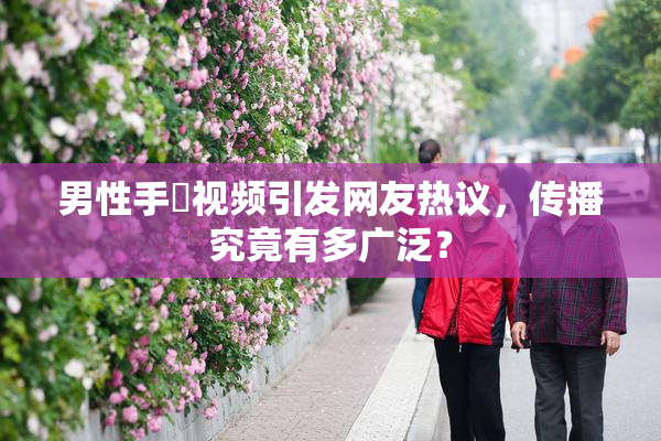 男性手婬视频引发网友热议，传播究竟有多广泛？