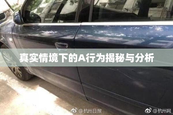 真实情境下的A行为揭秘与分析