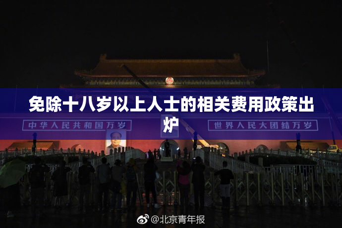 免除十八岁以上人士的相关费用政策出炉
