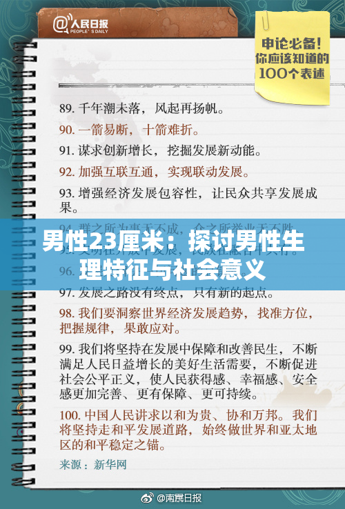 男性23厘米：探讨男性生理特征与社会意义
