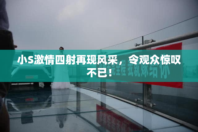 小S激情四射再现风采，令观众惊叹不已！
