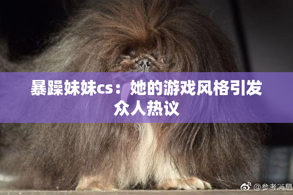 暴躁妹妹cs：她的游戏风格引发众人热议