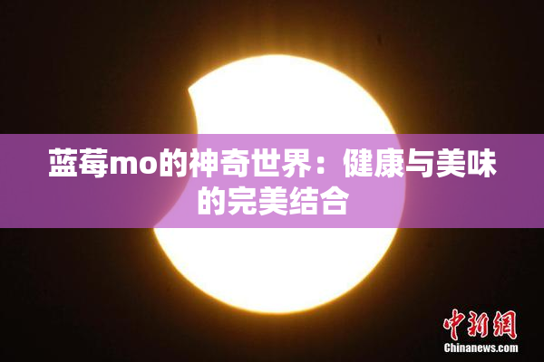 蓝莓mo的神奇世界：健康与美味的完美结合