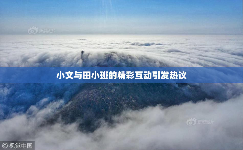小文与田小班的精彩互动引发热议