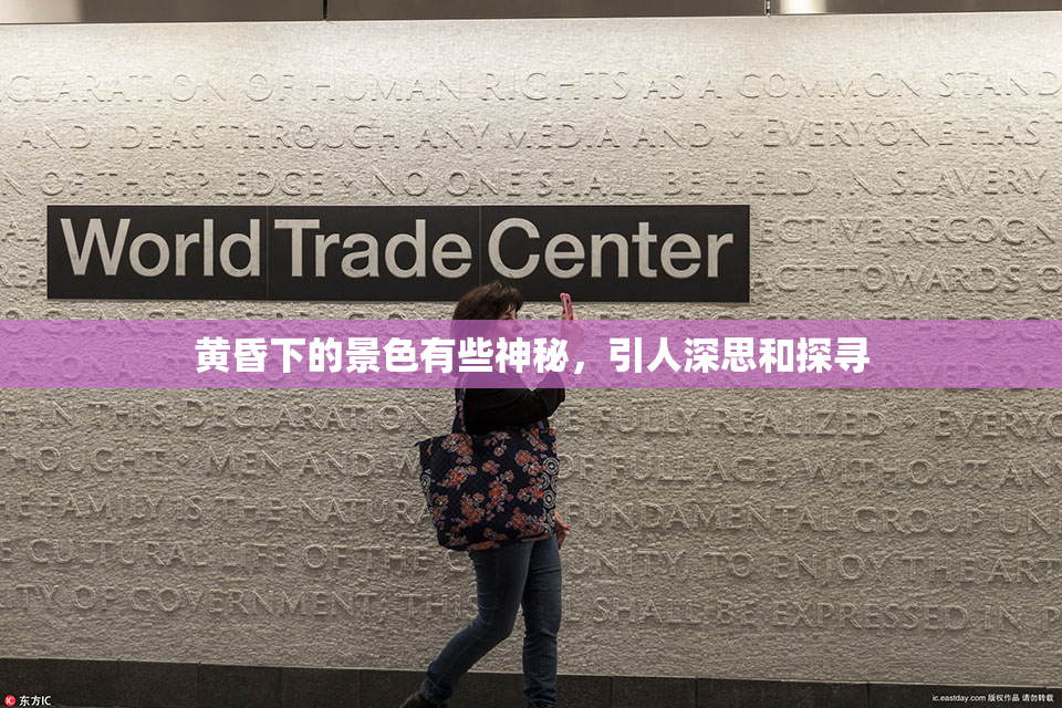 黄昏下的景色有些神秘，引人深思和探寻