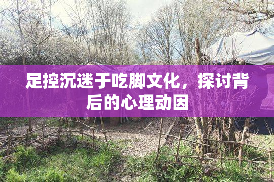 足控沉迷于吃脚文化，探讨背后的心理动因