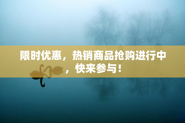 限时优惠，热销商品抢购进行中，快来参与！