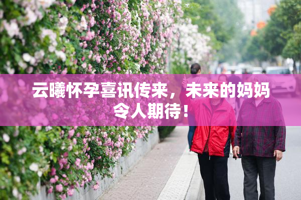 云曦怀孕喜讯传来，未来的妈妈令人期待！