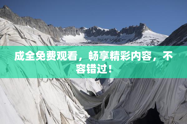 成全免费观看，畅享精彩内容，不容错过！