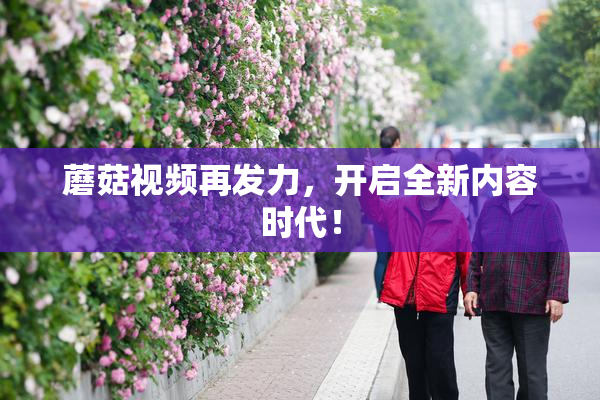 蘑菇视频再发力，开启全新内容时代！