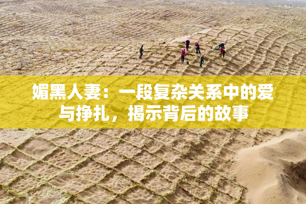 媚黑人妻：一段复杂关系中的爱与挣扎，揭示背后的故事