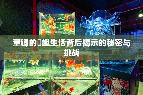 董卿的婬趣生活背后揭示的秘密与挑战