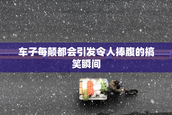 车子每颠都会引发令人捧腹的搞笑瞬间