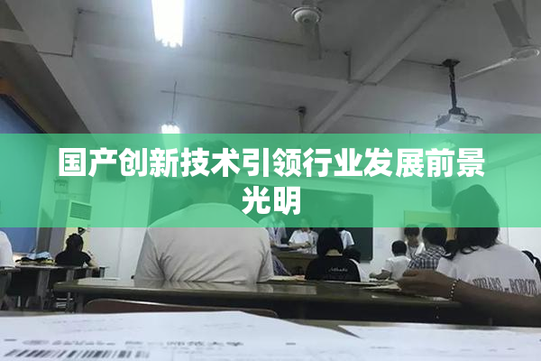 国产创新技术引领行业发展前景光明