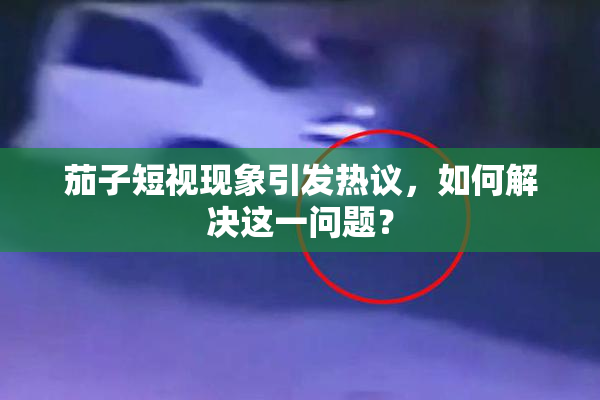 茄子短视现象引发热议，如何解决这一问题？