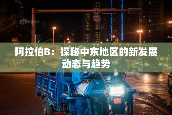 阿拉伯B：探秘中东地区的新发展动态与趋势