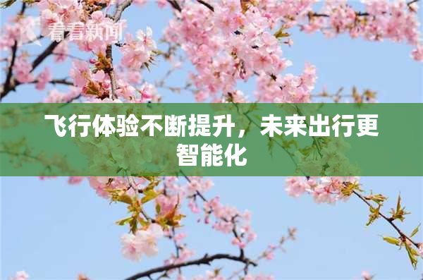 飞行体验不断提升，未来出行更智能化