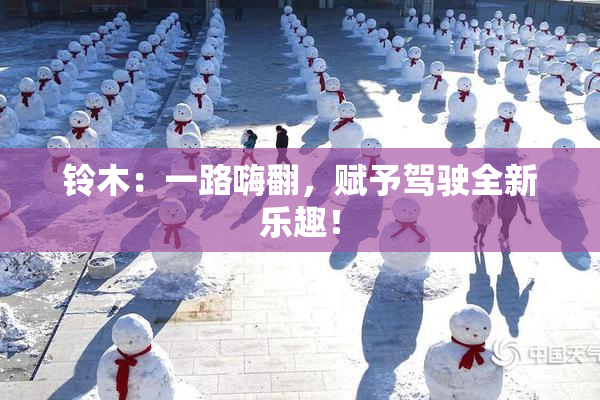 铃木：一路嗨翻，赋予驾驶全新乐趣！