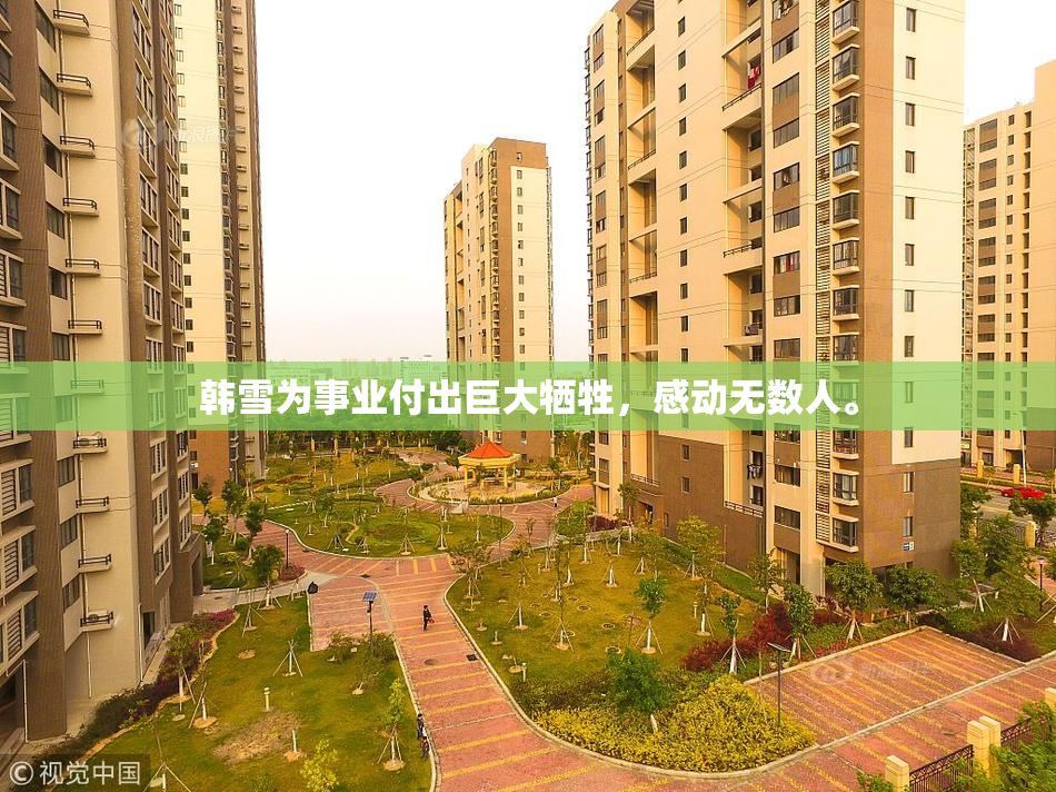 韩雪为事业付出巨大牺牲，感动无数人。