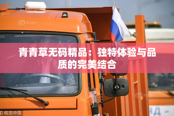 青青草无码精品：独特体验与品质的完美结合