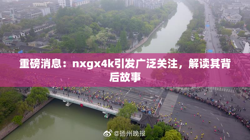 重磅消息：nxgx4k引发广泛关注，解读其背后故事